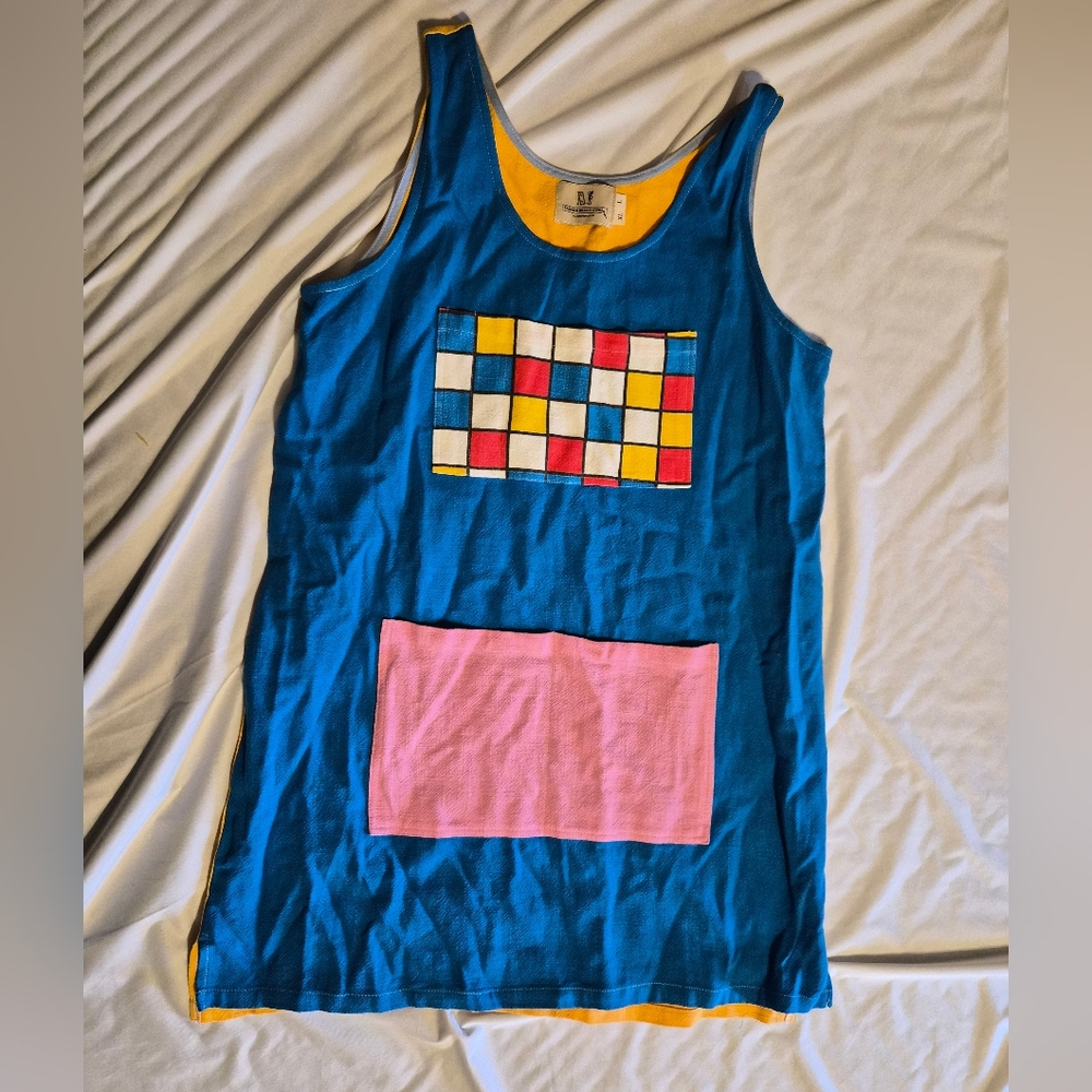Fashion Brand Company Scrap Shift Dress L/XL